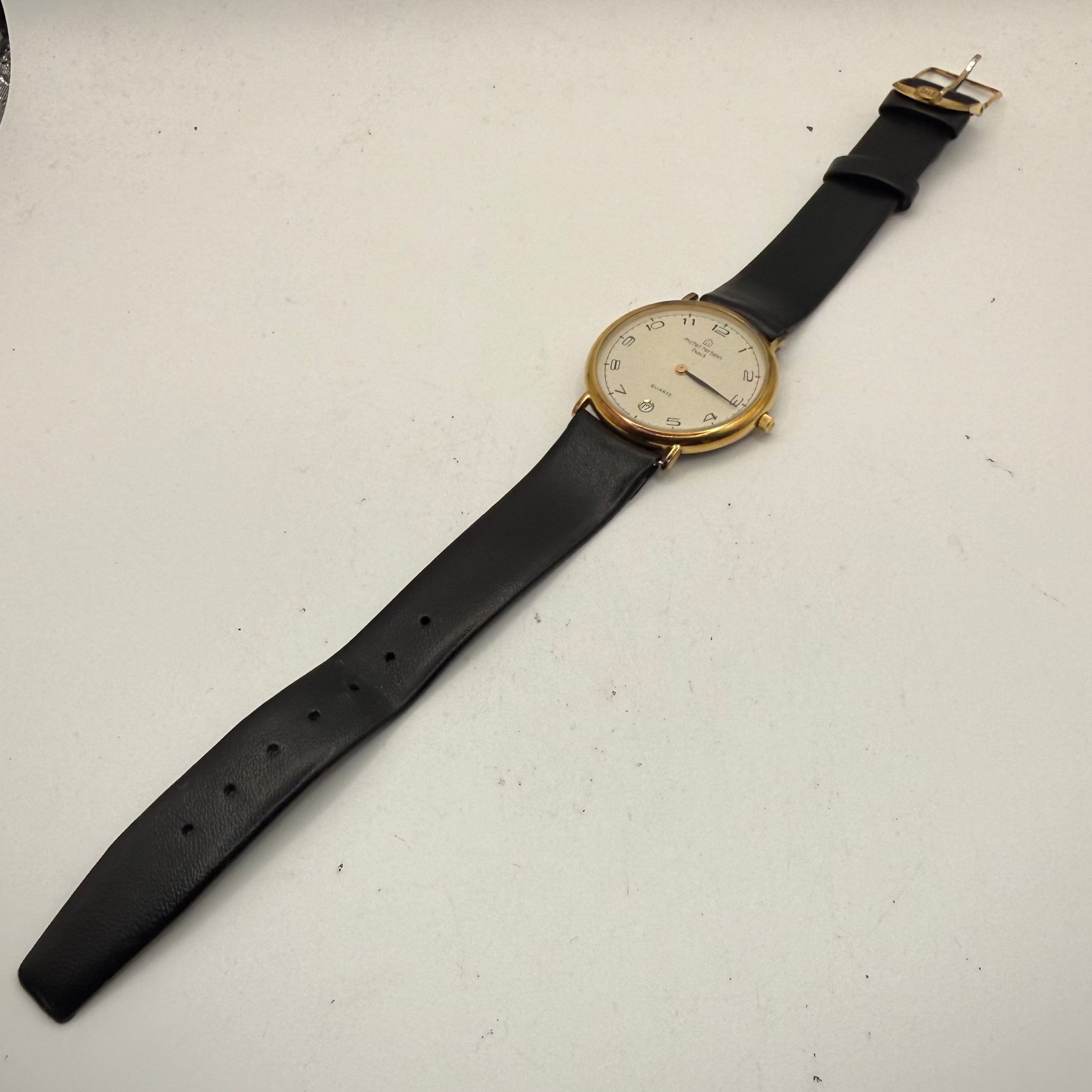 Michel Herbelin Paris Quartz Dress Watch – Gold Tone – Original Box & Papers (Fully Tested and Working)- £90.00