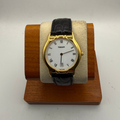 Tissot F263 Gold Plated White Roman Dial Quartz Date Men's Watch- £120.00