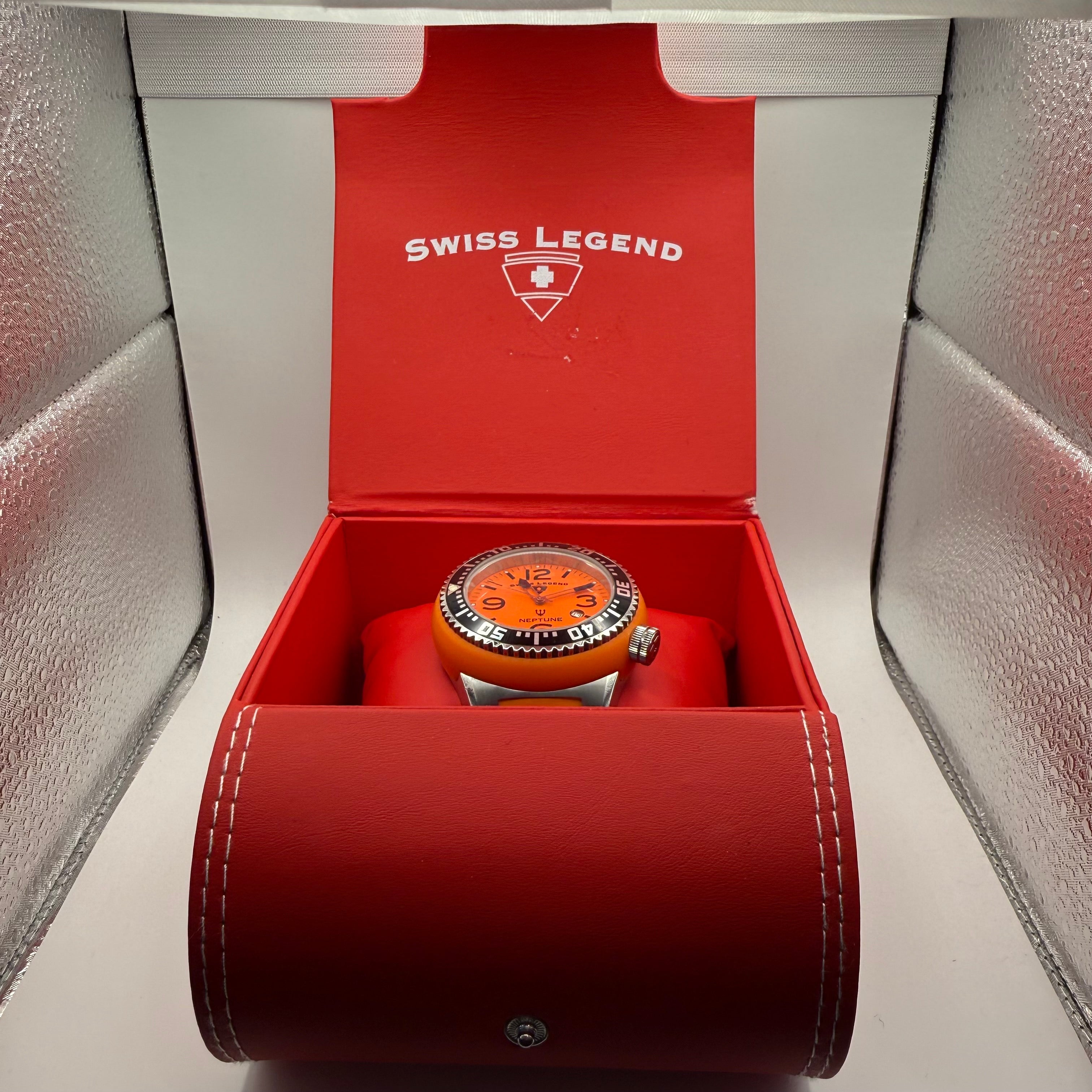 Swiss Legend Neptune Orange Diver-£79.99