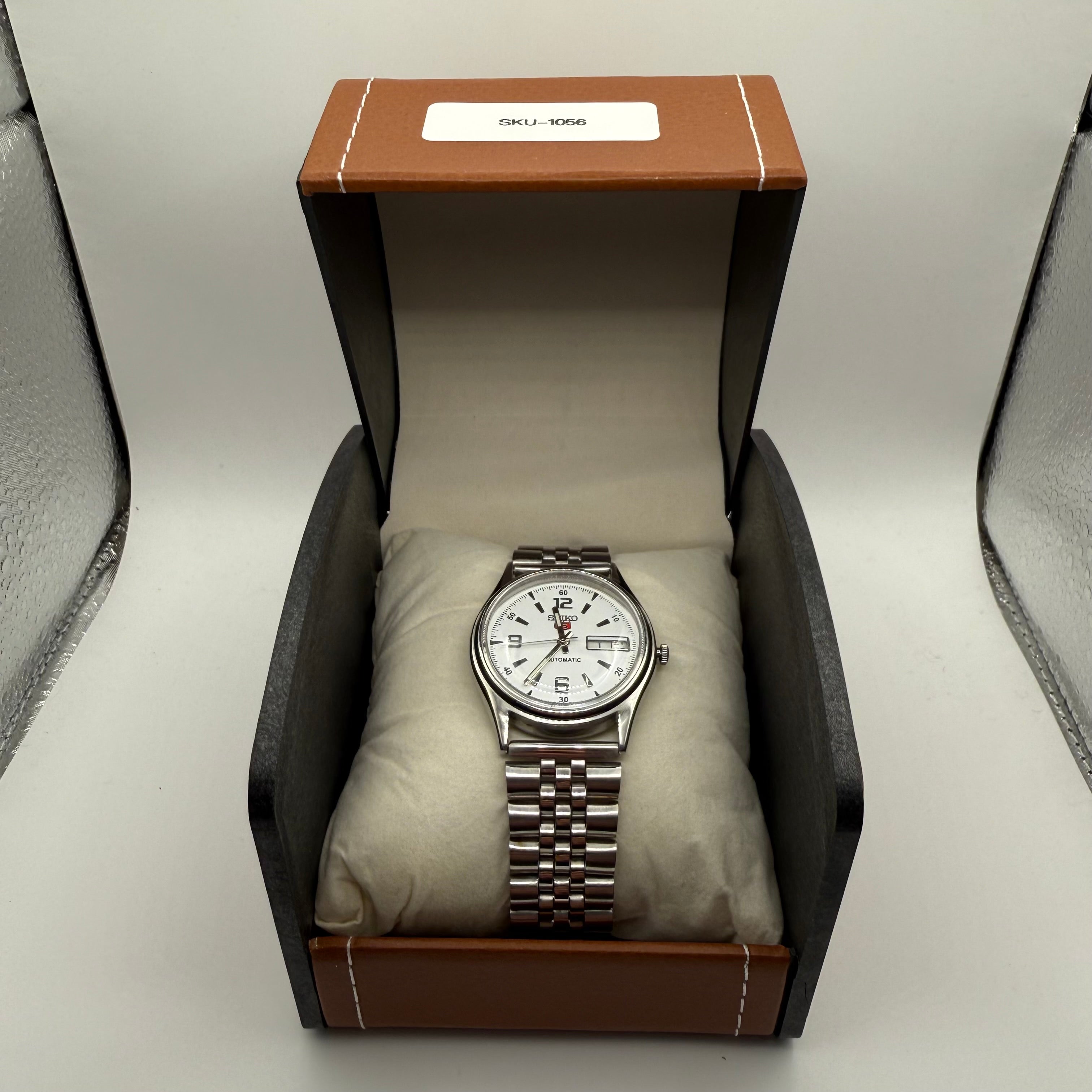 Seiko 5 Automatic White Dial-£129.99