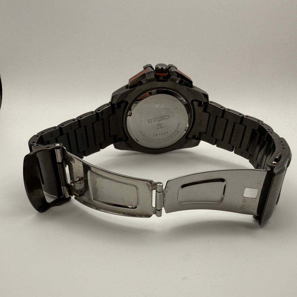 Seiko Prospex Solar Chronograph V176-0CZ0 Black & Orange-£239.95