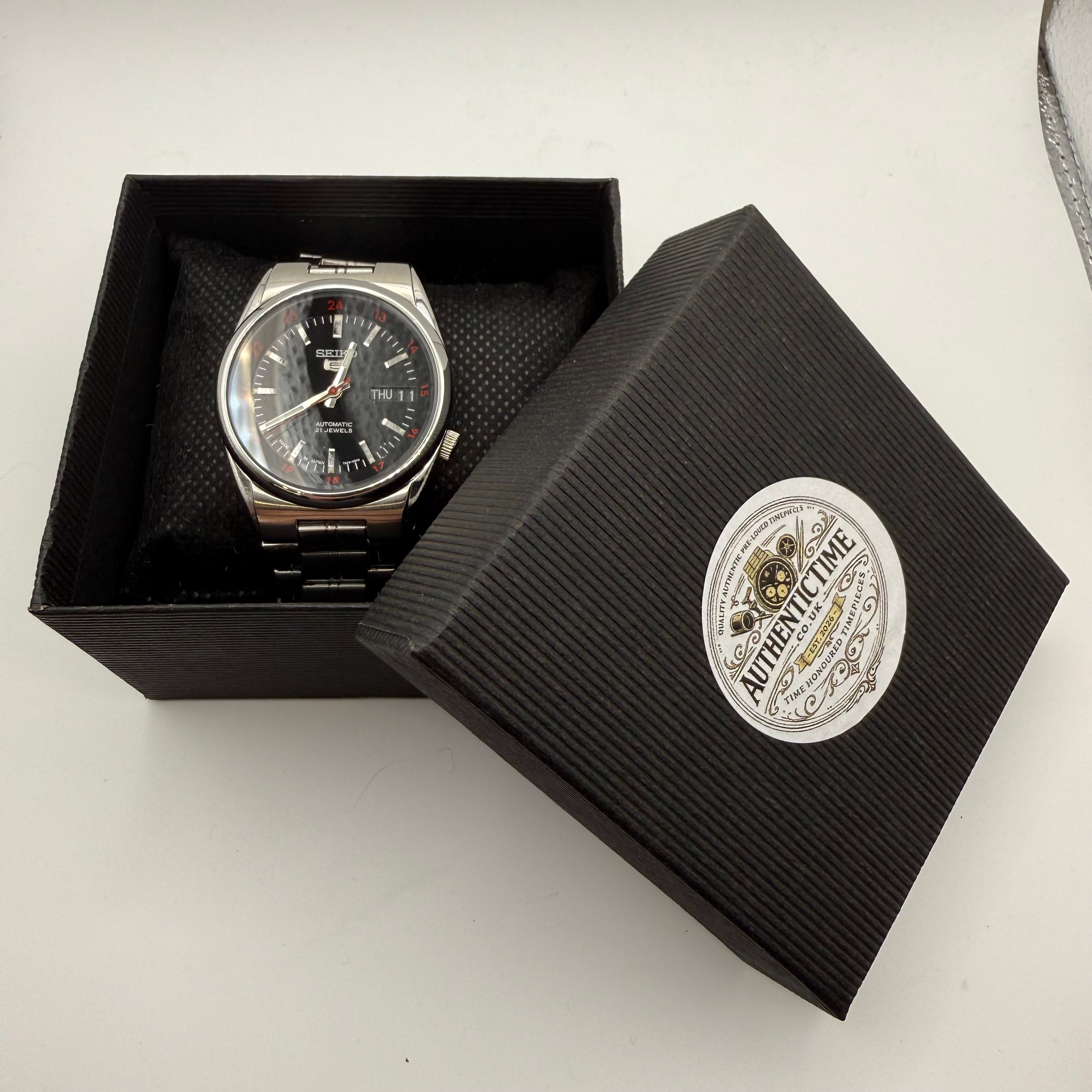 Seiko 5 Automatic 21 Jewels Black Dial-£139.95