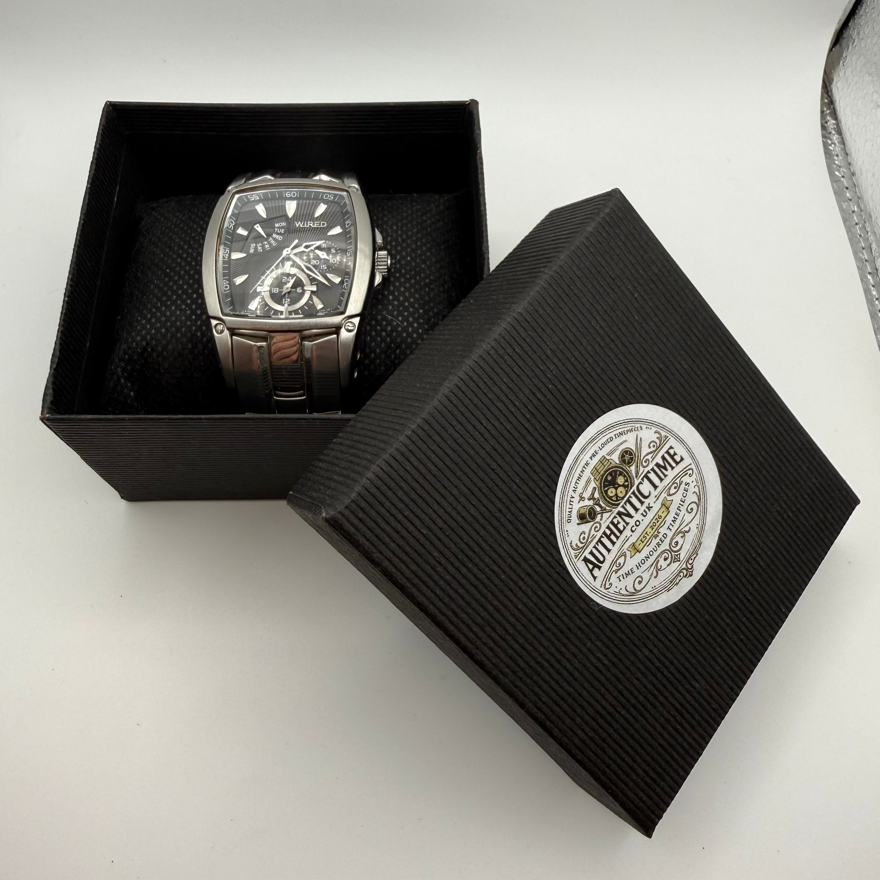 Seiko Wired 5Y67-0AB0 Stainless Steel Multifunction Quartz Watch- £59.95