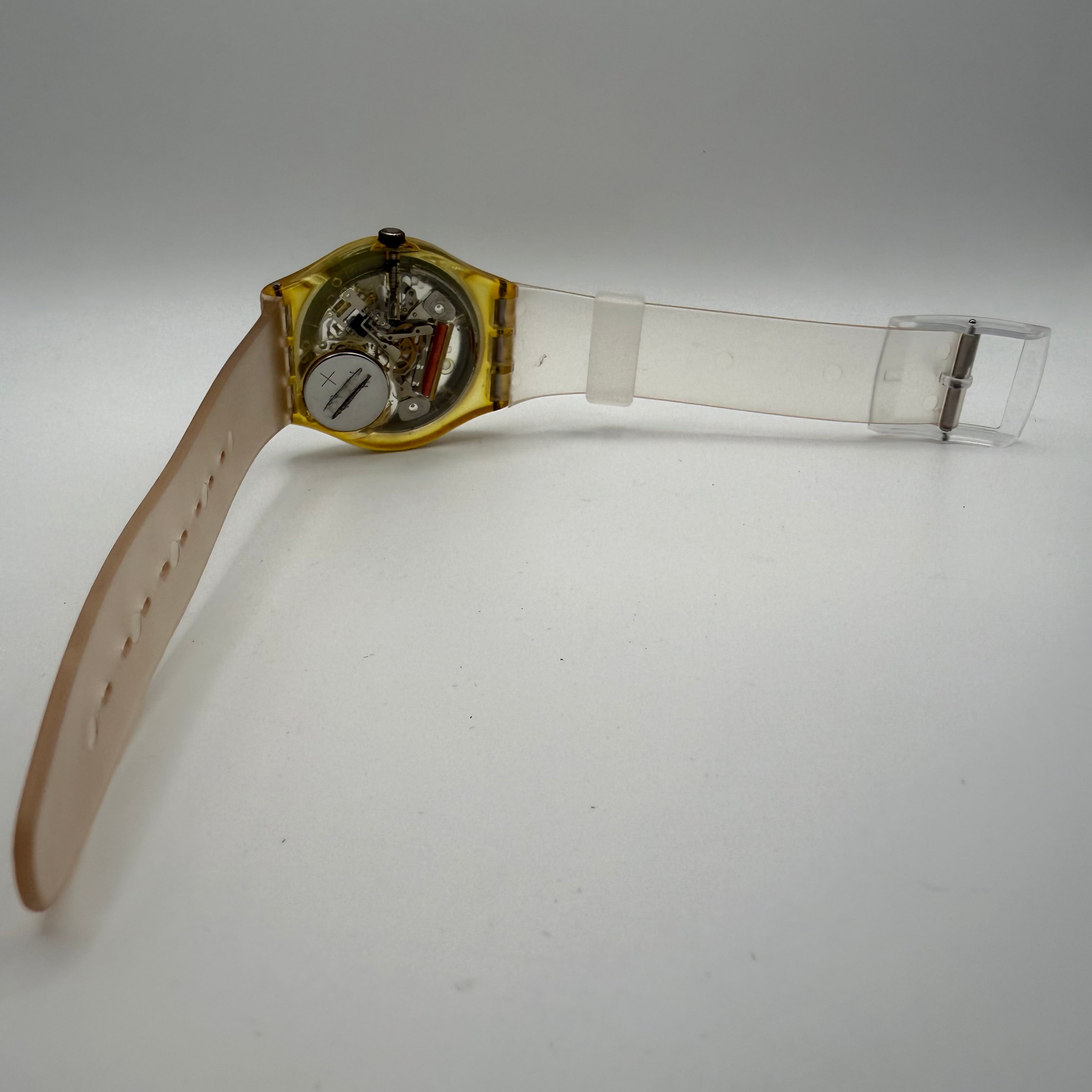 Swatch Scuba 200 Skeleton Dial Yellow Case- £59.95