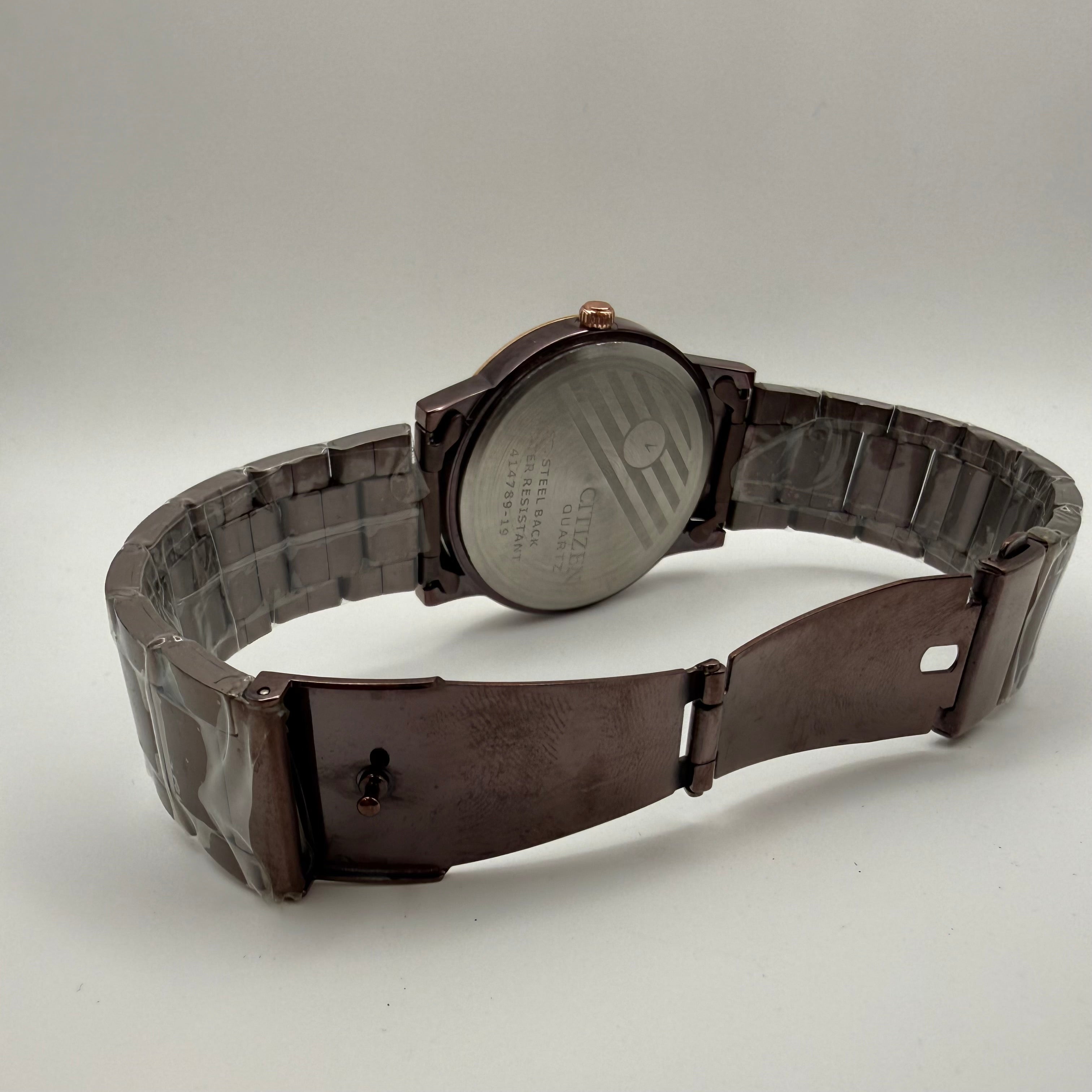 Citizen Quartz Model 14789 – Brown & Rose Gold Tone - £69.99