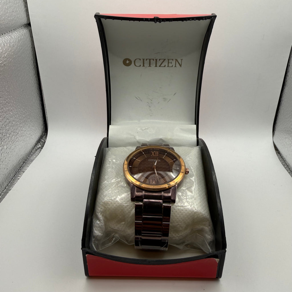Citizen Quartz Model 14789 – Brown & Rose Gold Tone - £69.99