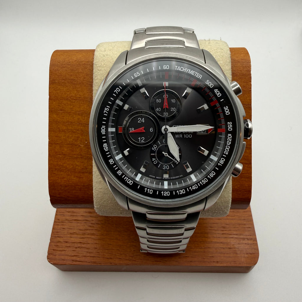 Citizen Eco-Drive Chronograph CA0460-51E – Black Dial- £119.99