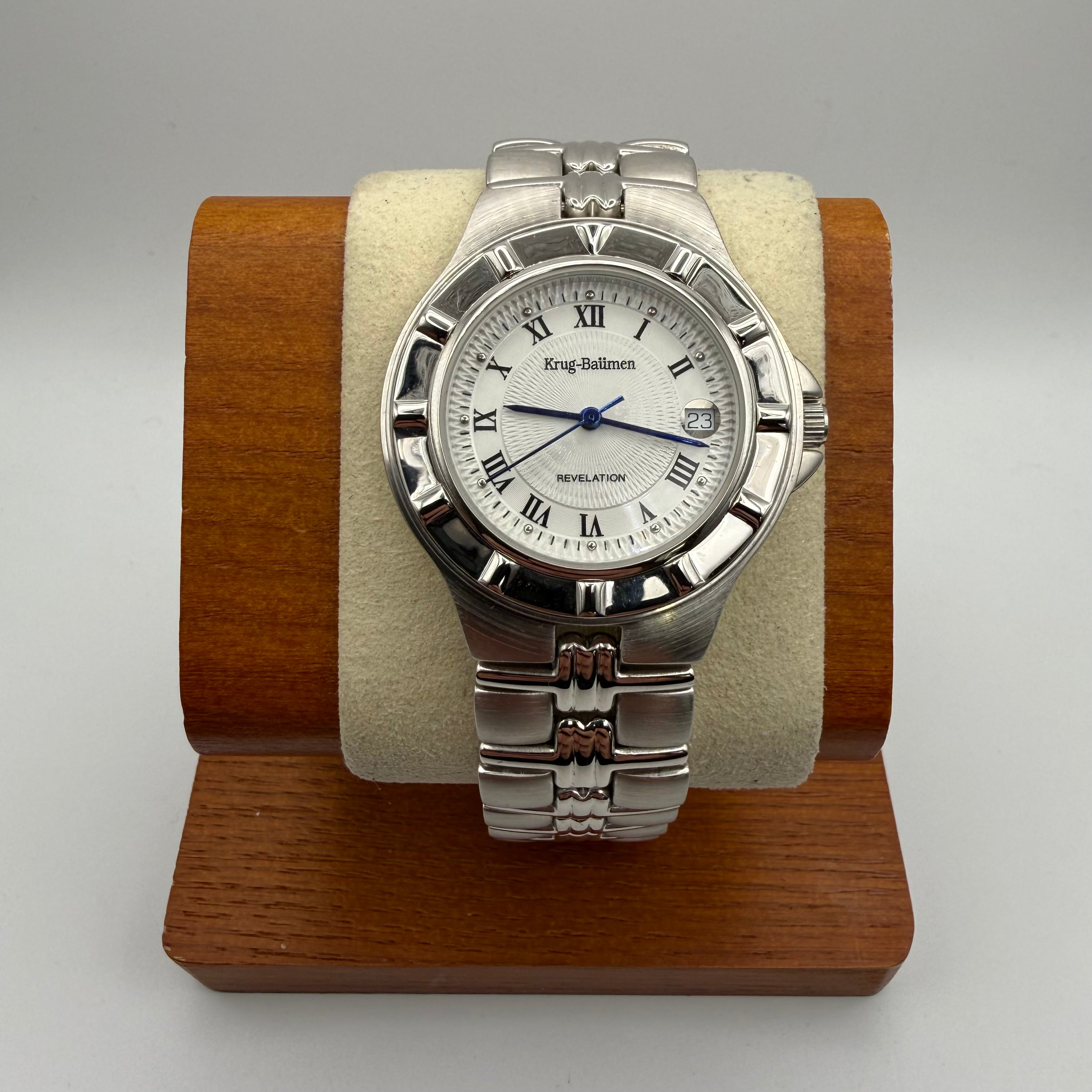 Krug-Baümen Revelation stainless steel watch- £69.99