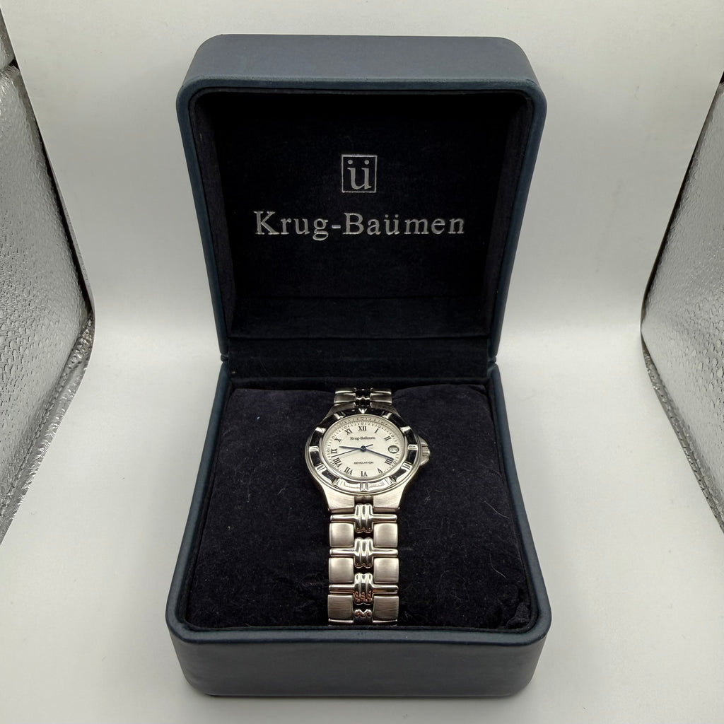 Krug-Baümen Revelation stainless steel watch- £69.99