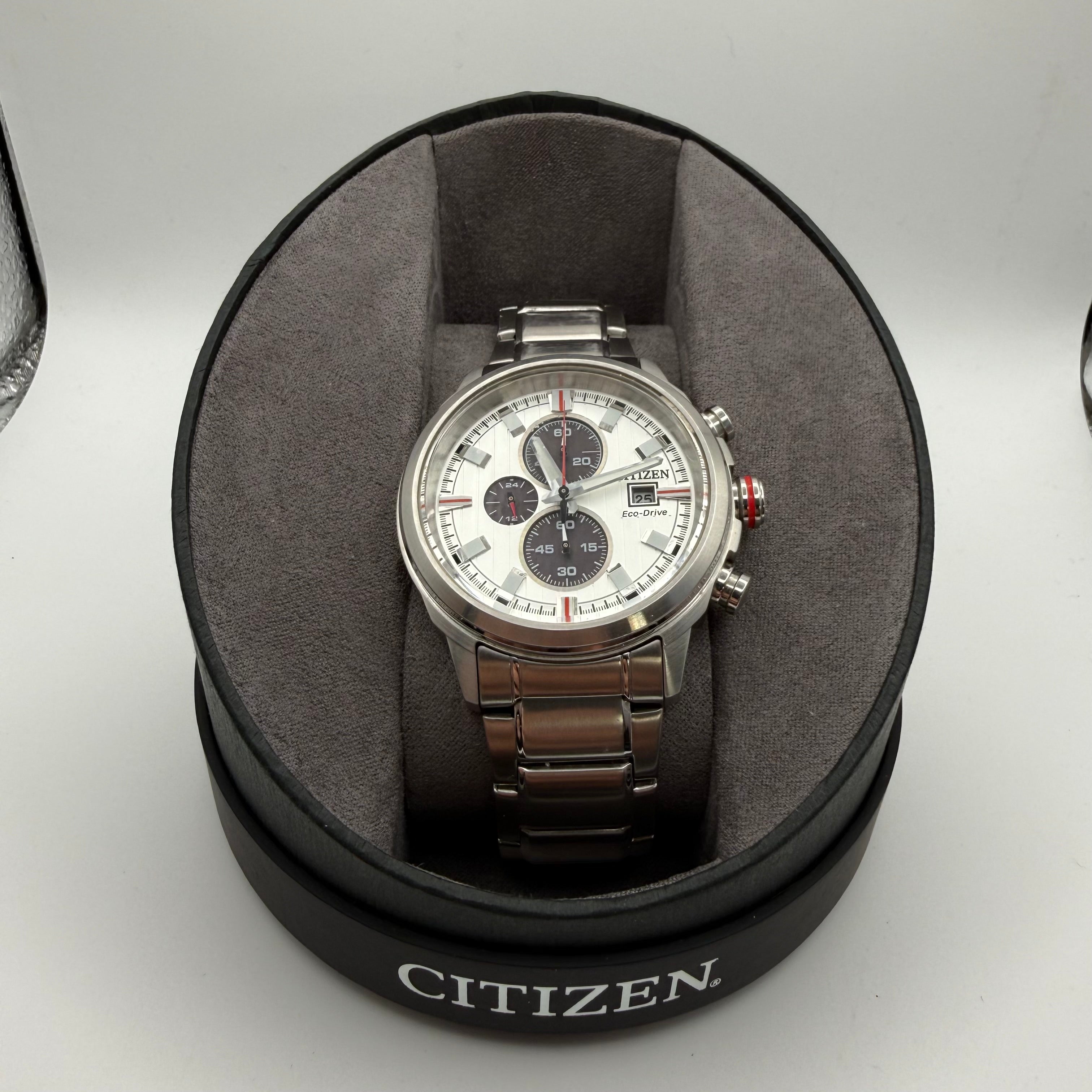 Citizen Eco-Drive Chronograph – Silver Dial- £139.99