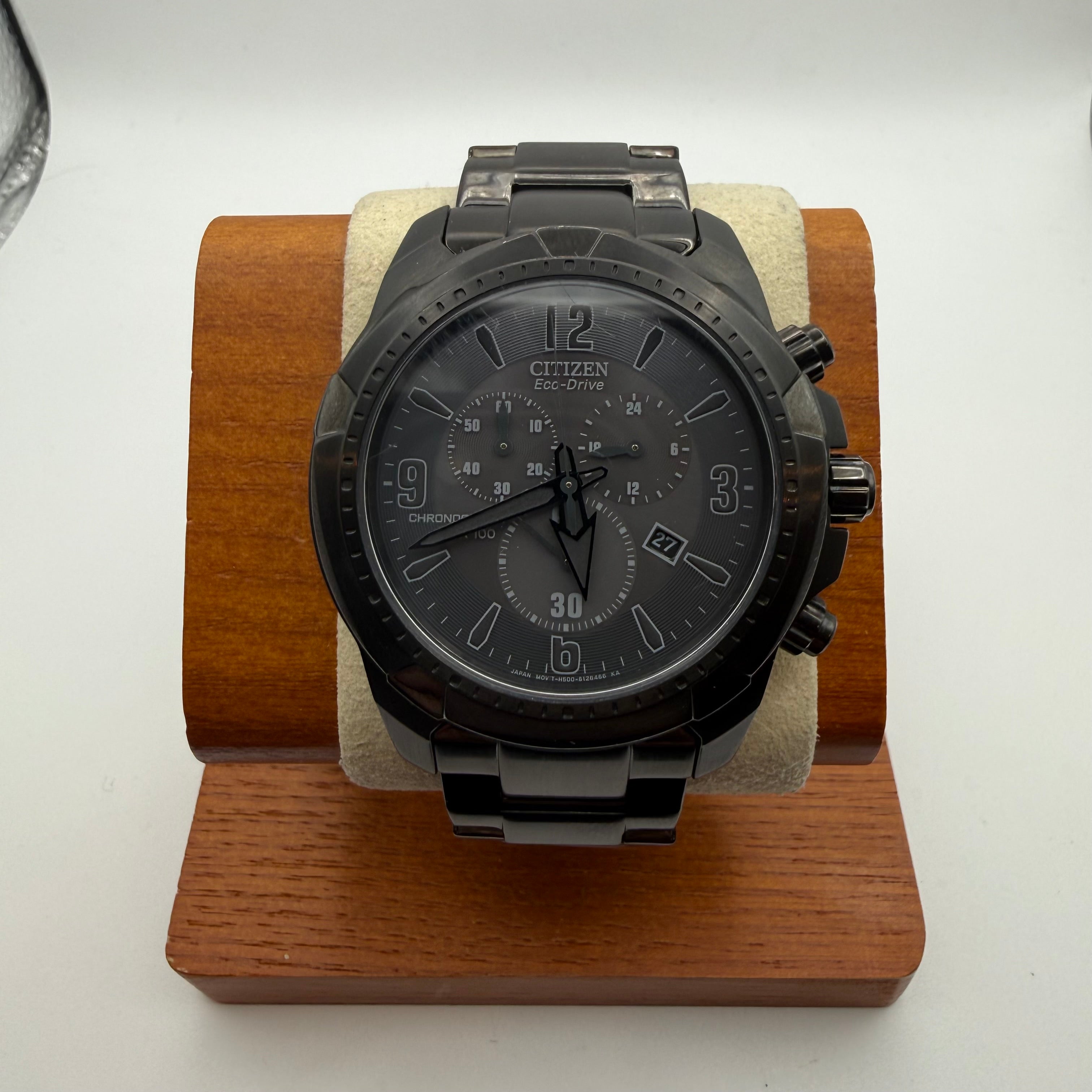 Citizen Eco-Drive Chronograph – Black Ion Plated- £149.99