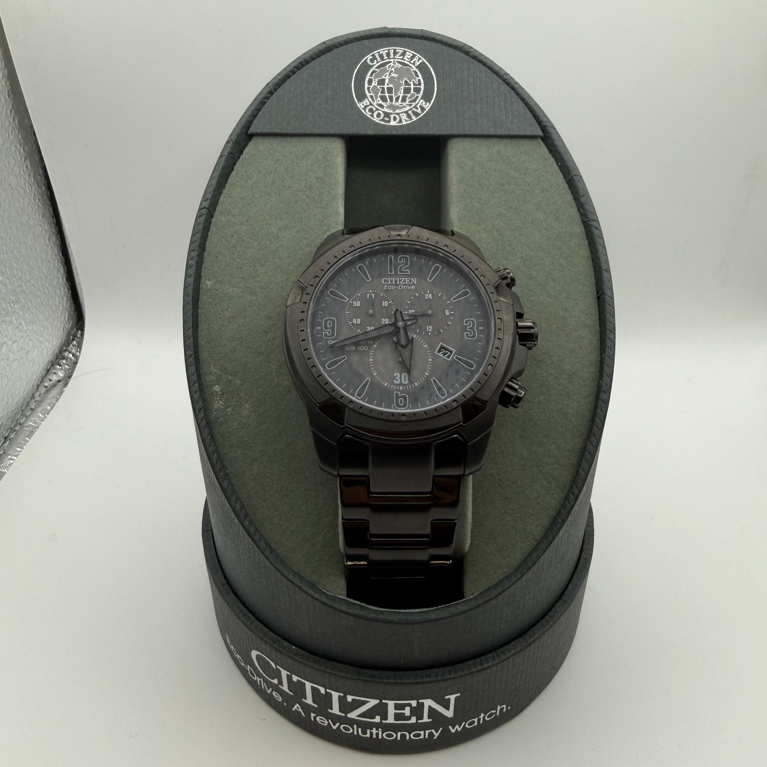 Citizen Eco-Drive Chronograph – Black Ion Plated- £149.99