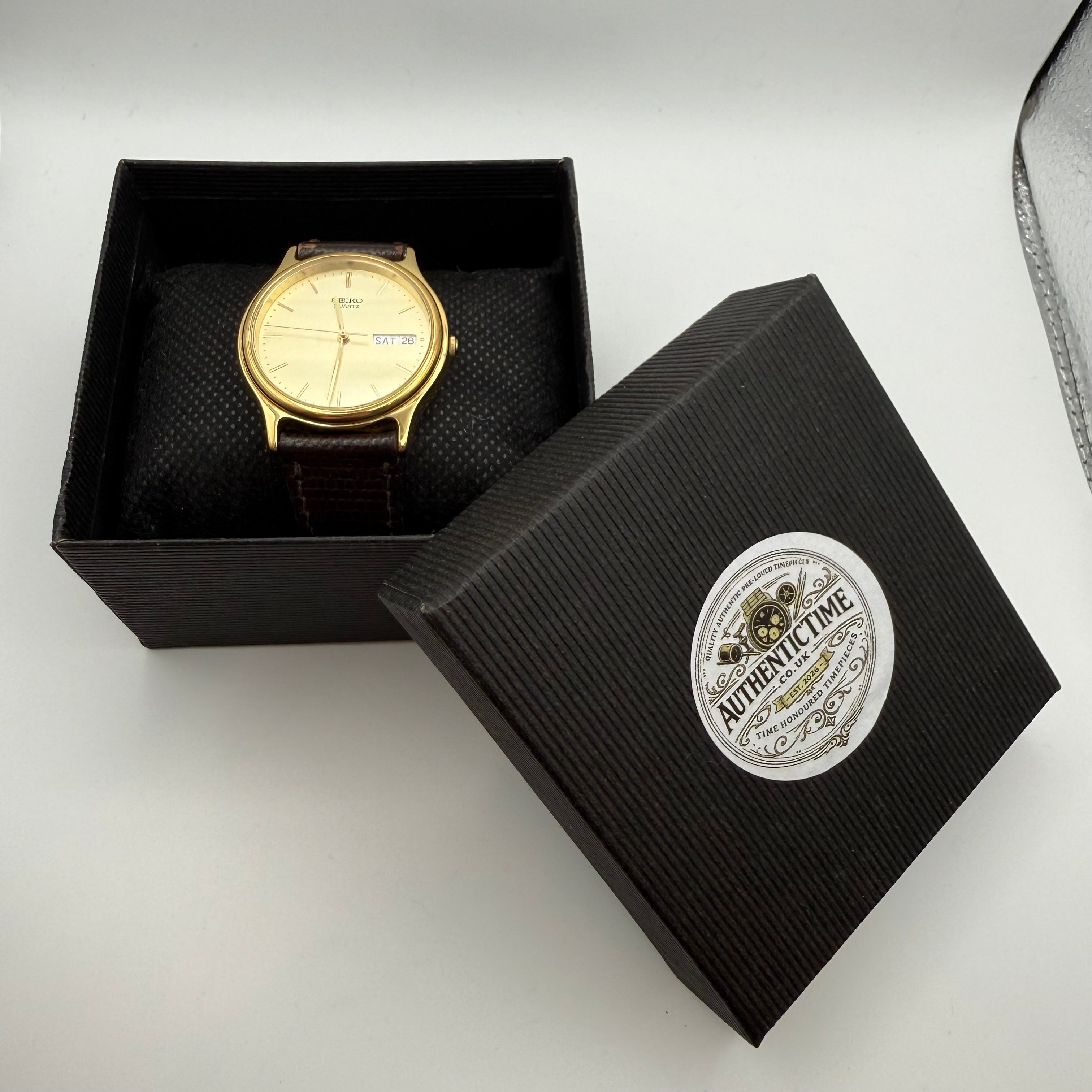 Seiko Quartz Day-Date – Gold Tone- £69.95