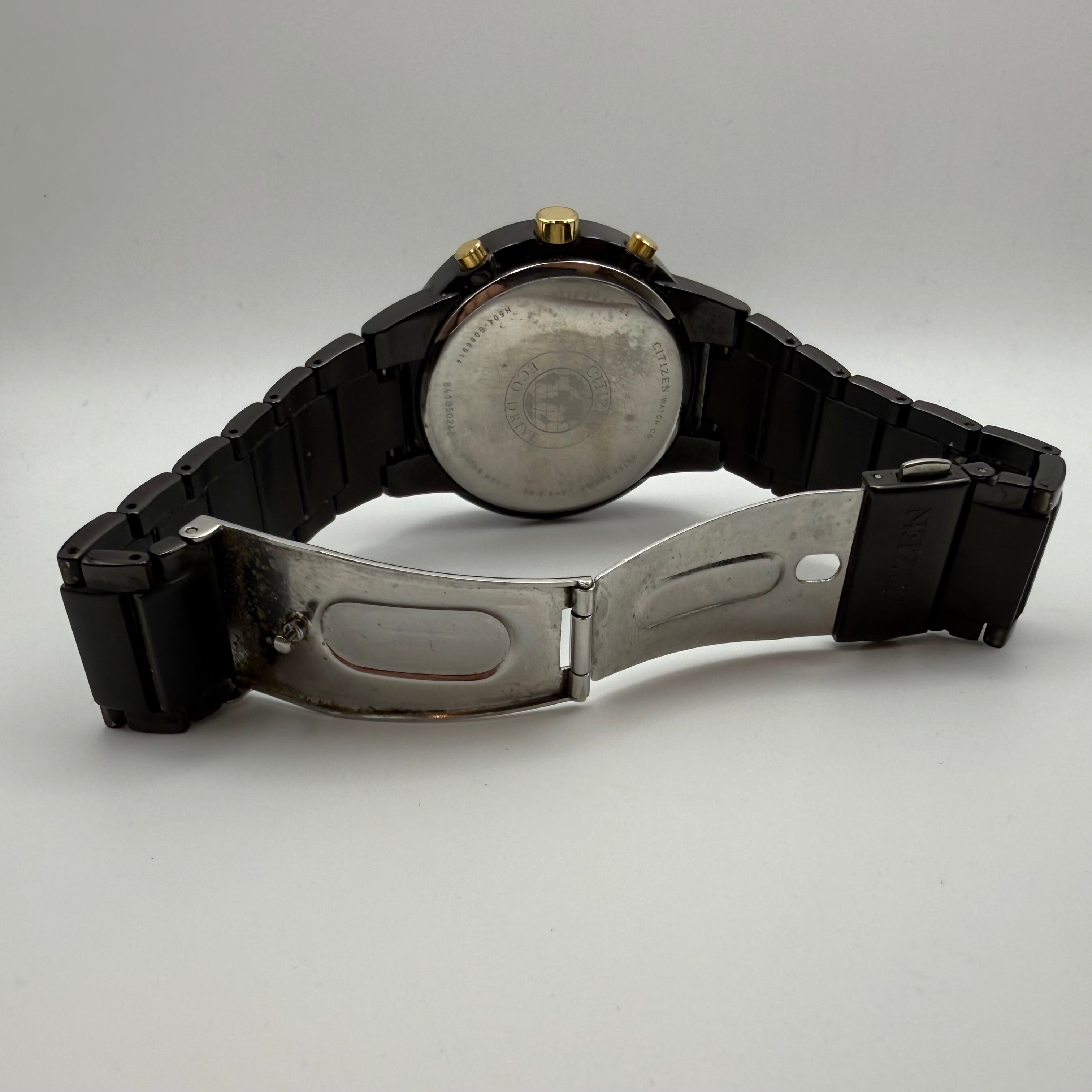 Citizen Eco-Drive Chronograph – Black & Gold Dial- £99.99