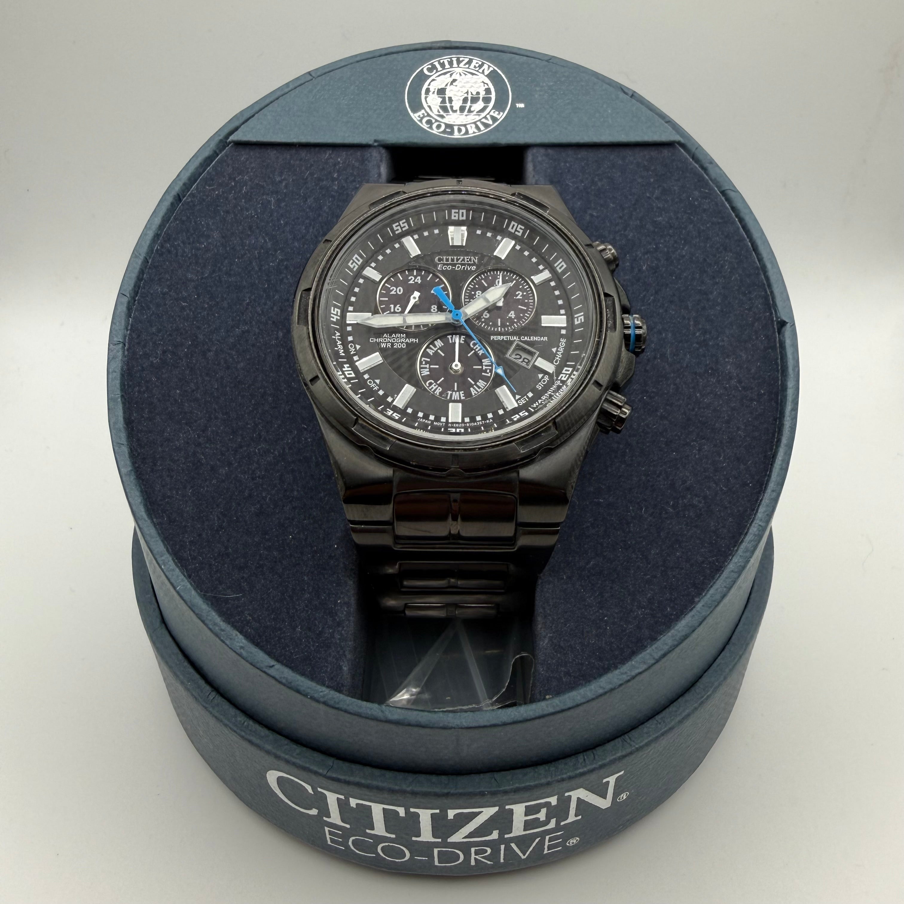 Citizen Eco-Drive Chronograph Perpetual Calendar – Black Dial- £199.99