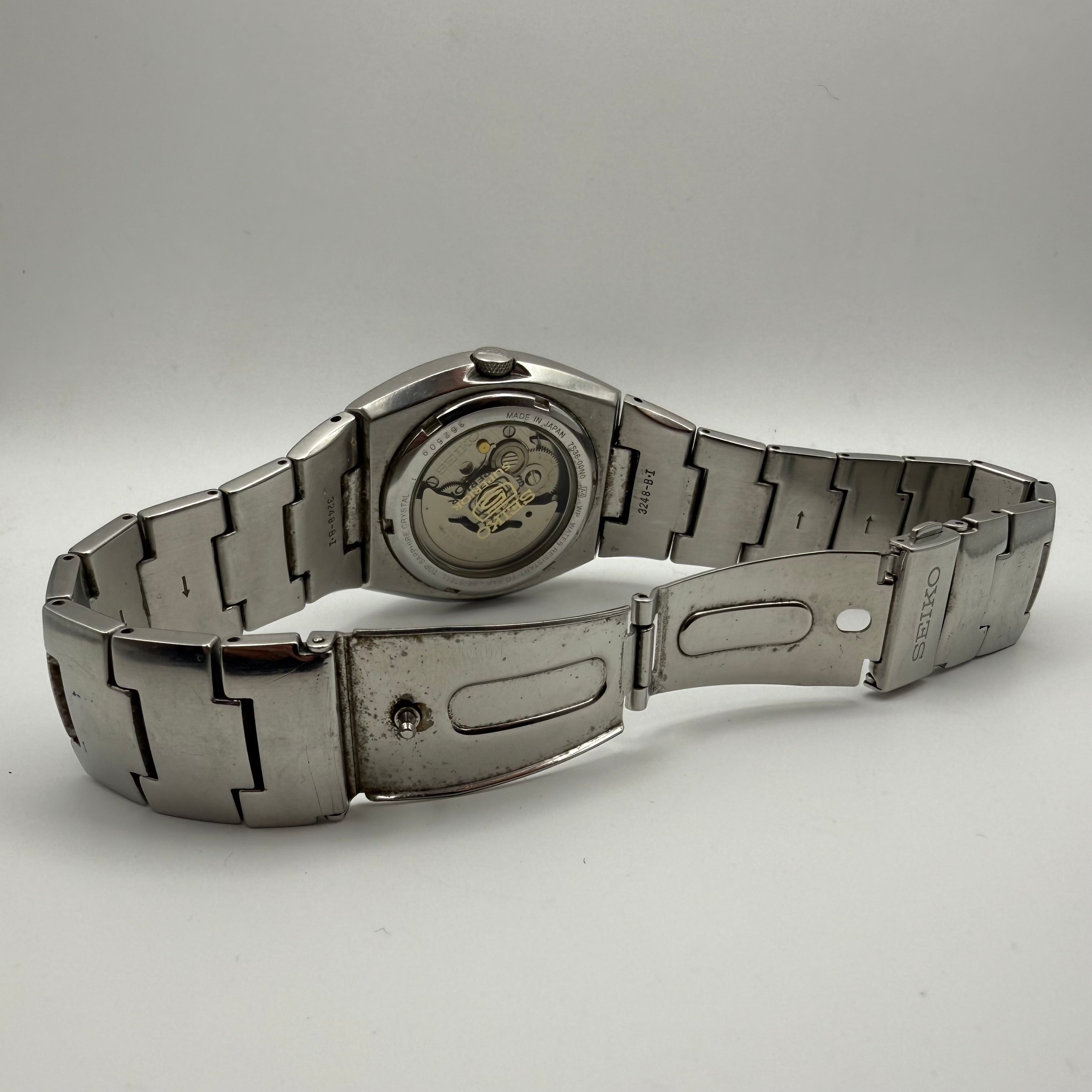 Seiko 5 Superior Automatic 23 Jewels 7S36-0072 Black Dial Display Caseback- £129.99