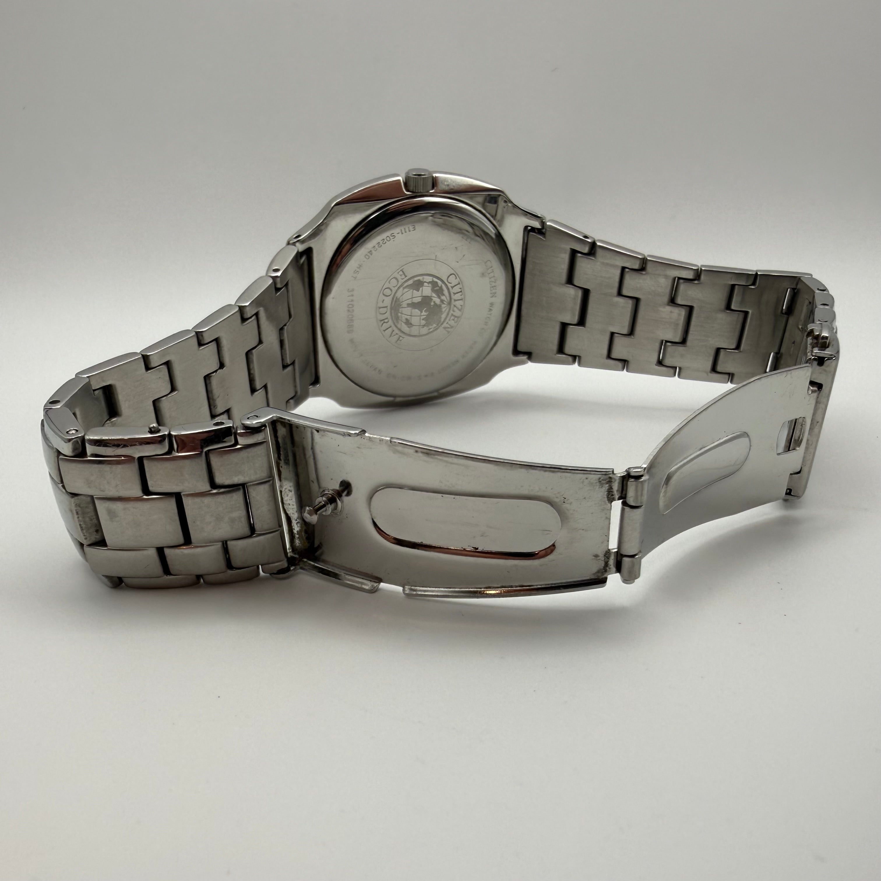 Citizen Eco-Drive Black Dial Stainless Steel Watch- £79.95