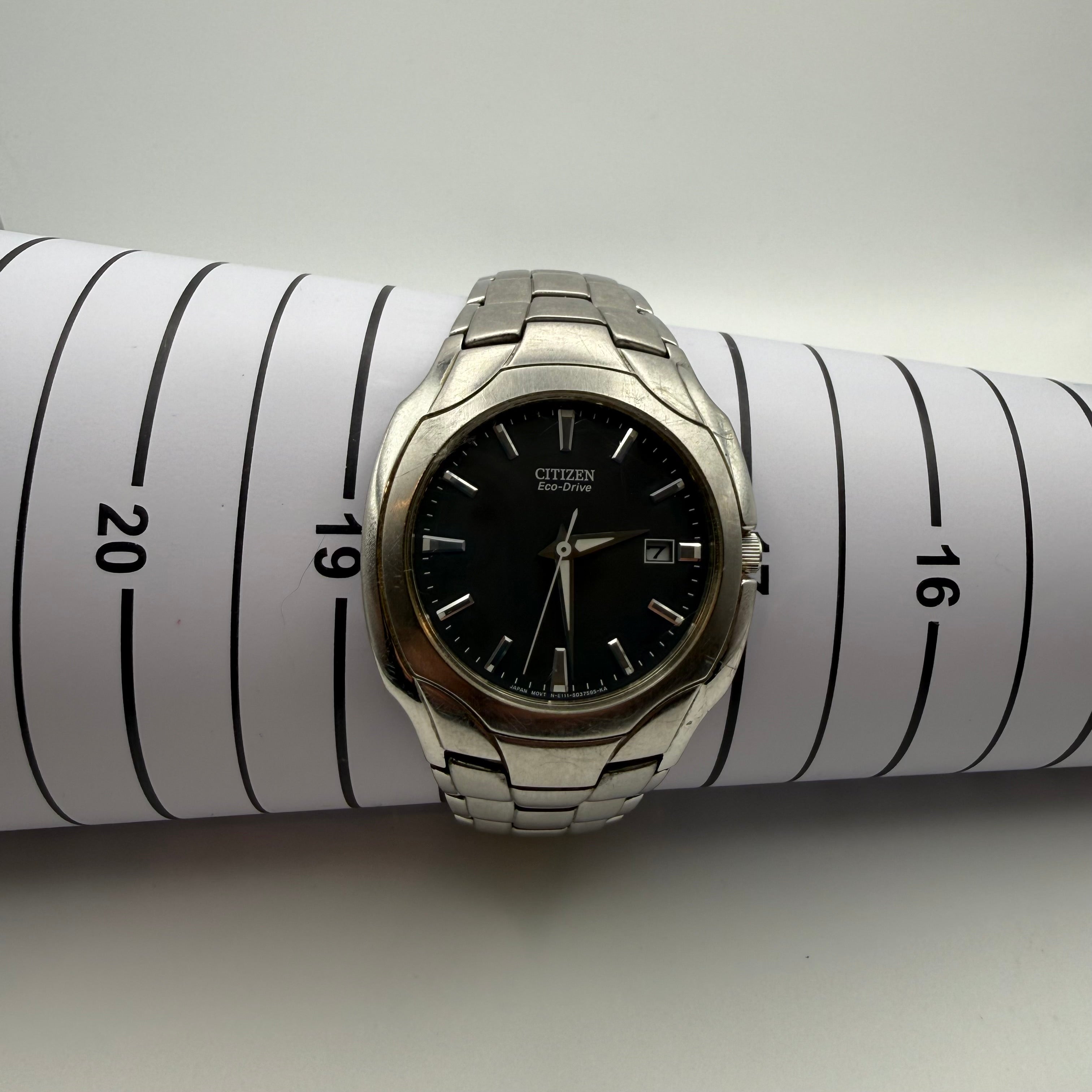 Citizen Eco-Drive Black Dial Stainless Steel Watch- £79.95