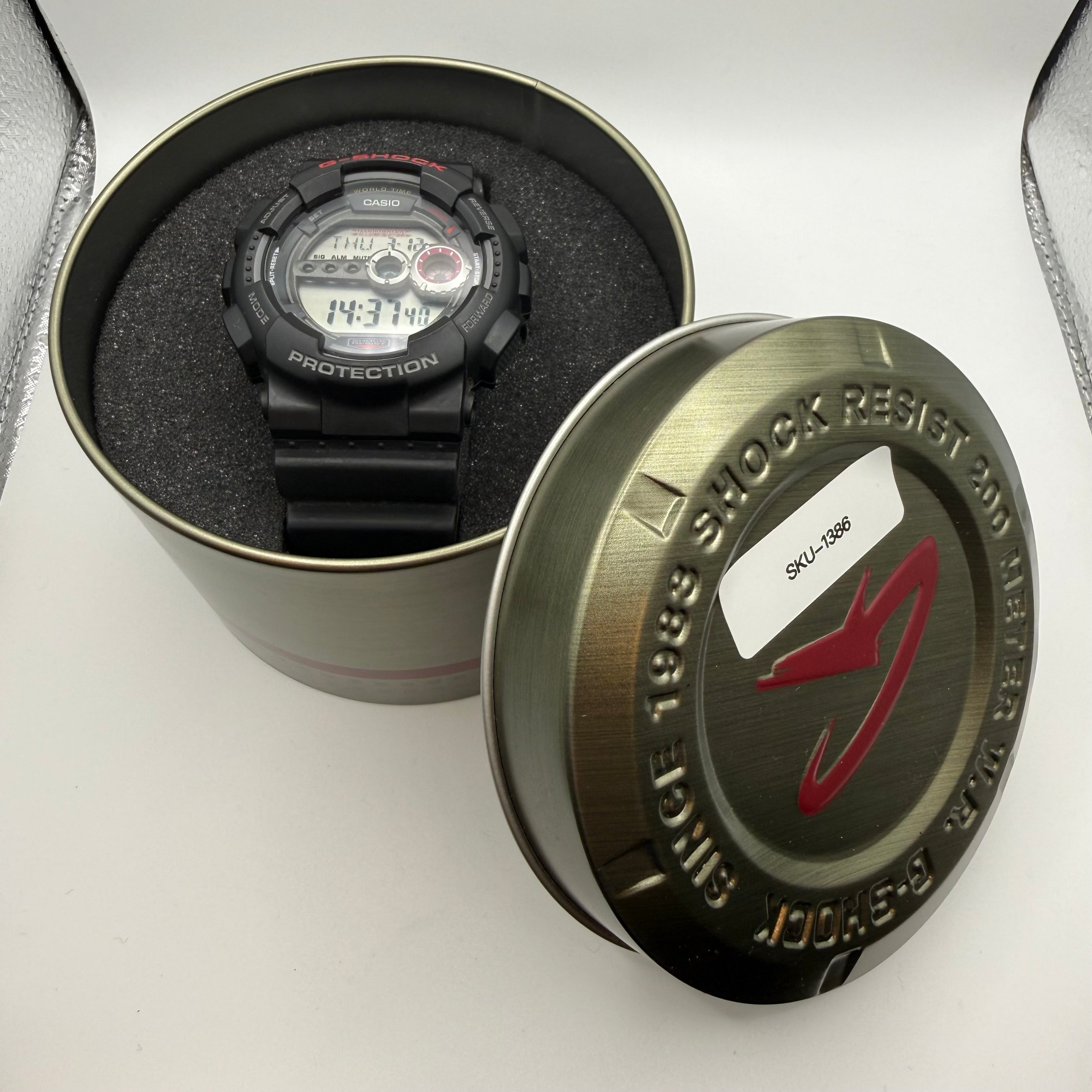 Casio G-Shock Digital Watch Module 3459 Black Red- £59.99