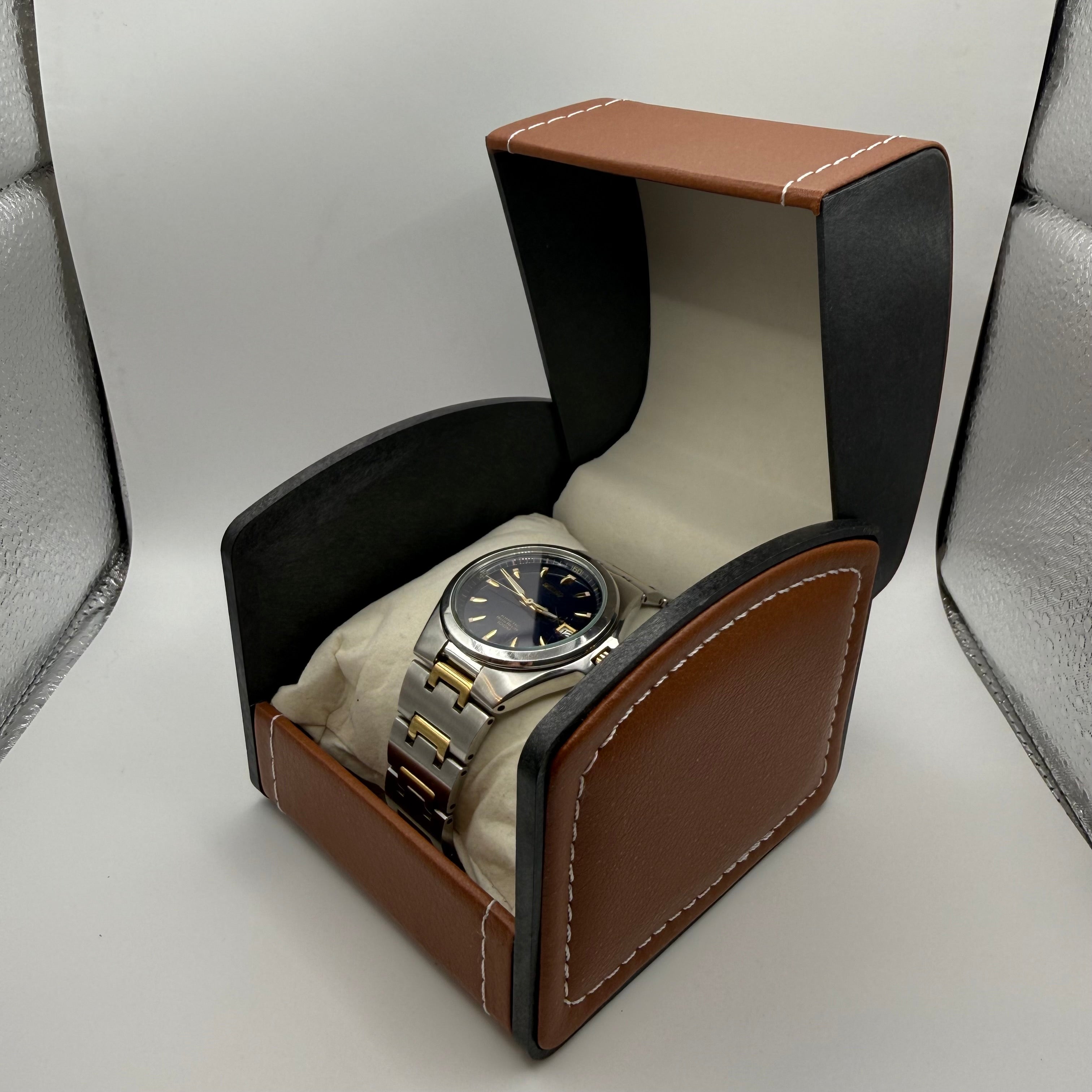 Seiko Kinetic Auto Relay 100m Blue Dial Two-Tone Date Watch- £119.99