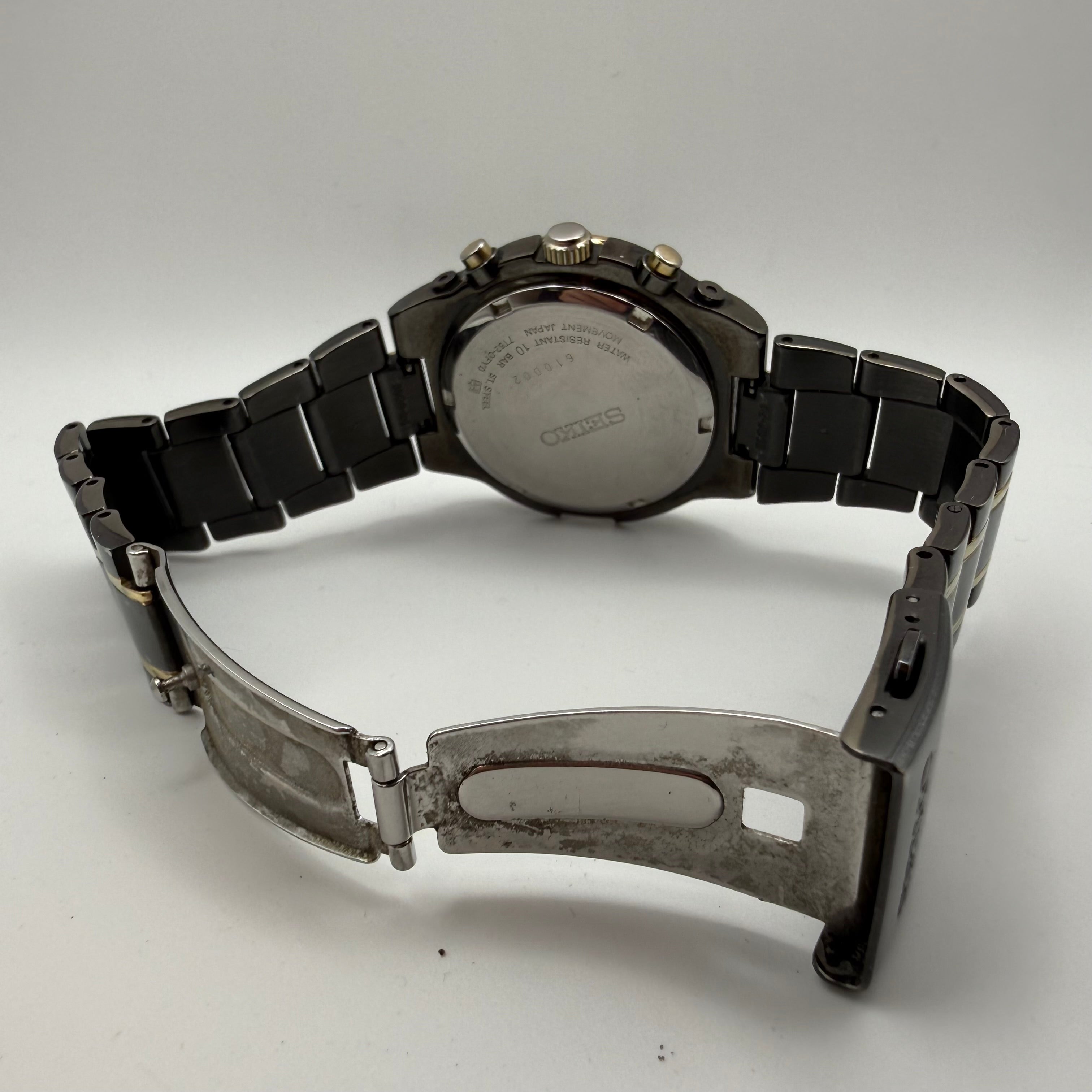 Seiko 5 Superior Automatic 23 Jewels 7S36-0072 Black Dial Display Caseback - £109.99