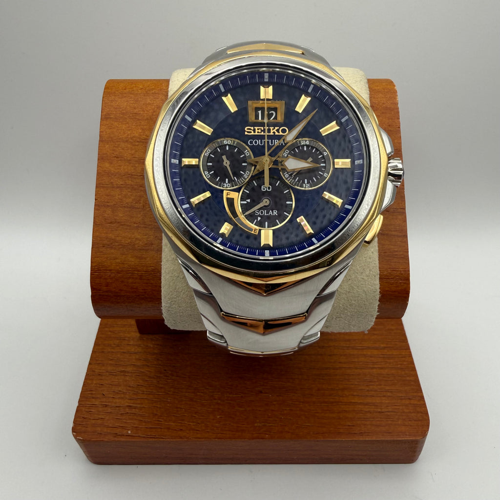 Seiko Coutura Solar Chronograph SSC616P1 Blue Dial Sapphire Crystal 1- £239.99