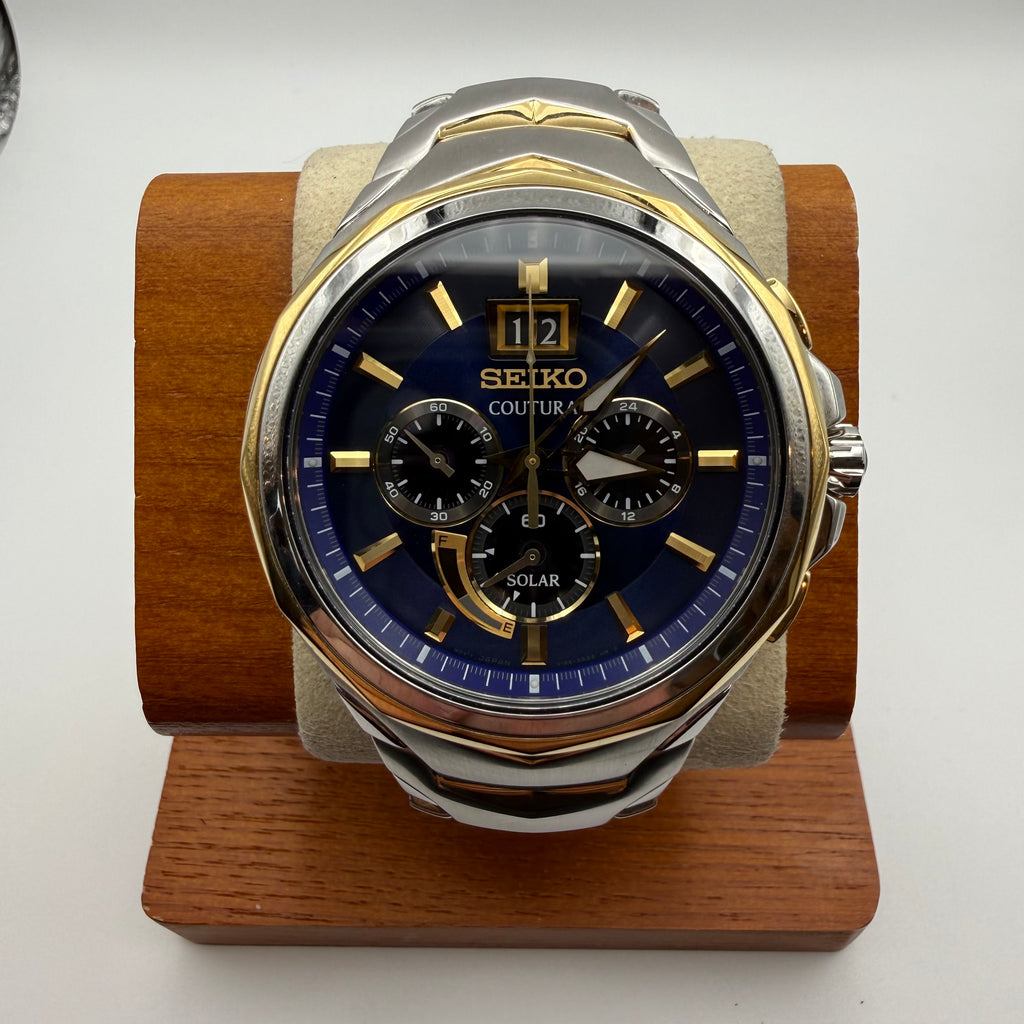 Seiko Coutura Solar Chronograph SSC616P1 Blue Dial Sapphire Crystal 1- £239.99