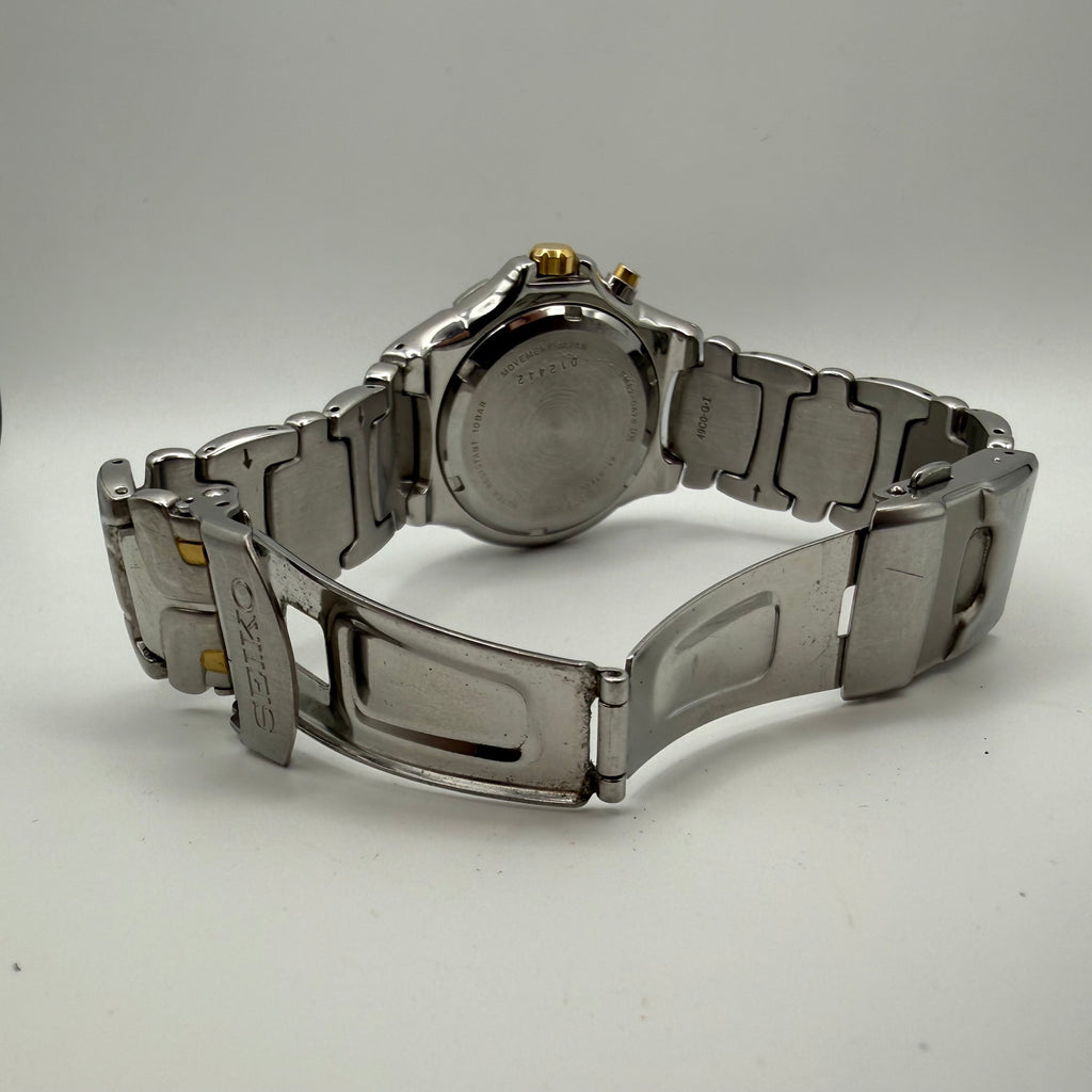 Seiko Kinetic 100m Date Blue Dial Stainless Steel Watch 5M62-0K79- £109.99