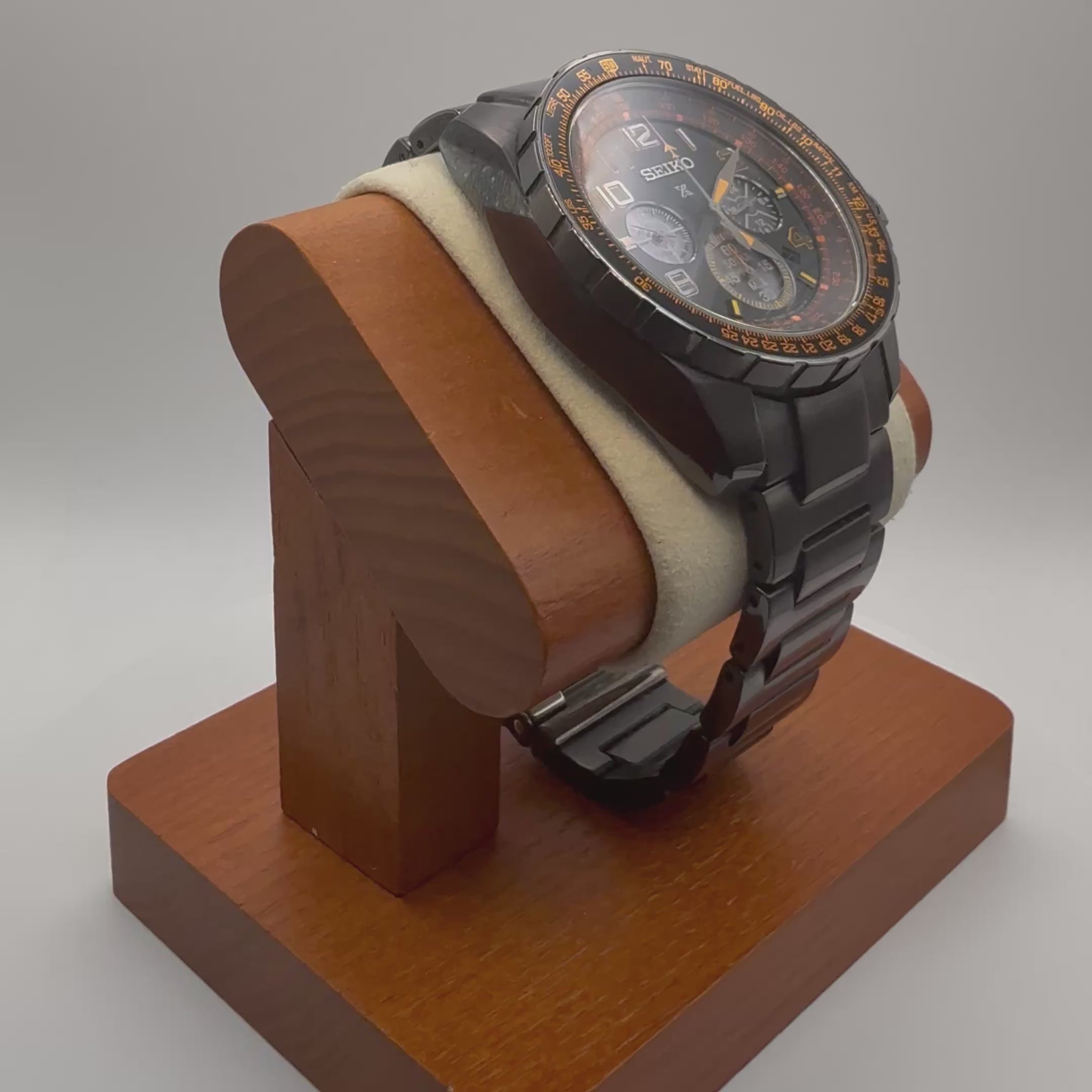 Seiko Prospex Solar Chronograph V176-0CZ0 Black & Orange-£239.95