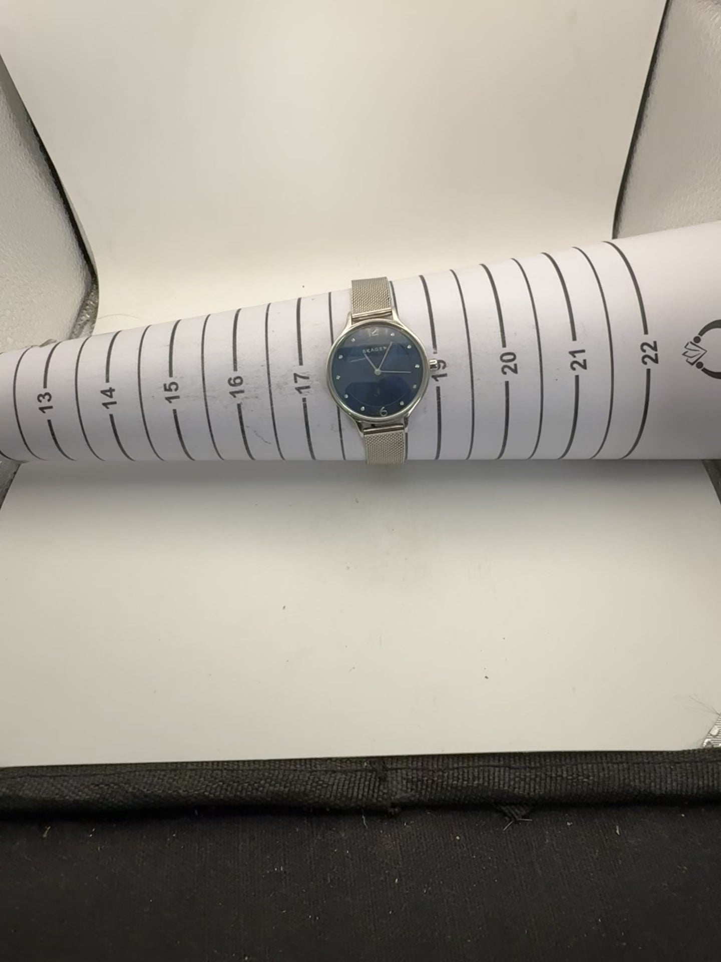 Skagen Denmark SKW2307 Blue Dial Stainless Steel Mesh Bracelet Ladies Watch (Fully Tested and Working- £20.00