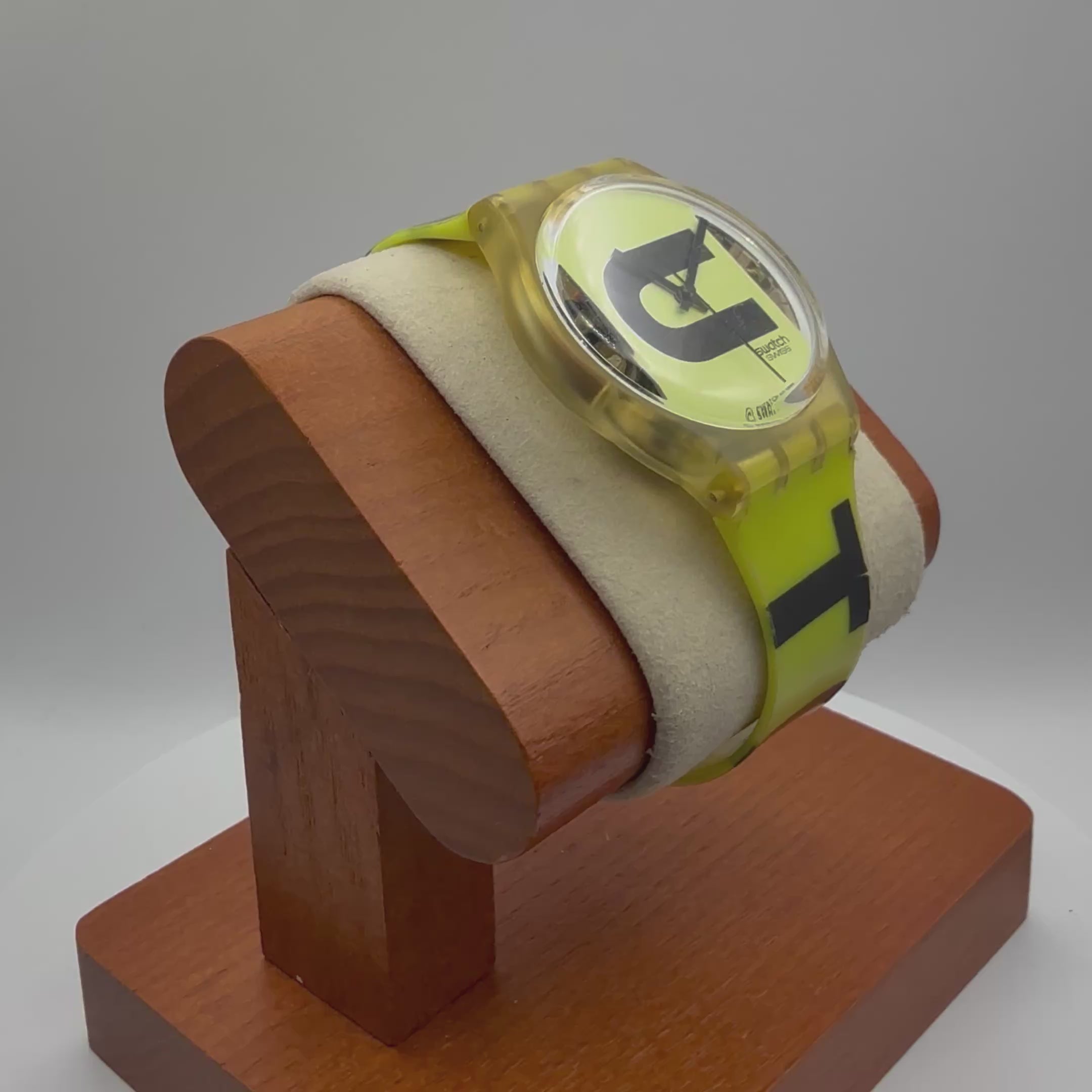 Swatch “Caution” Yellow Graphic Watch – 1995- £29.99