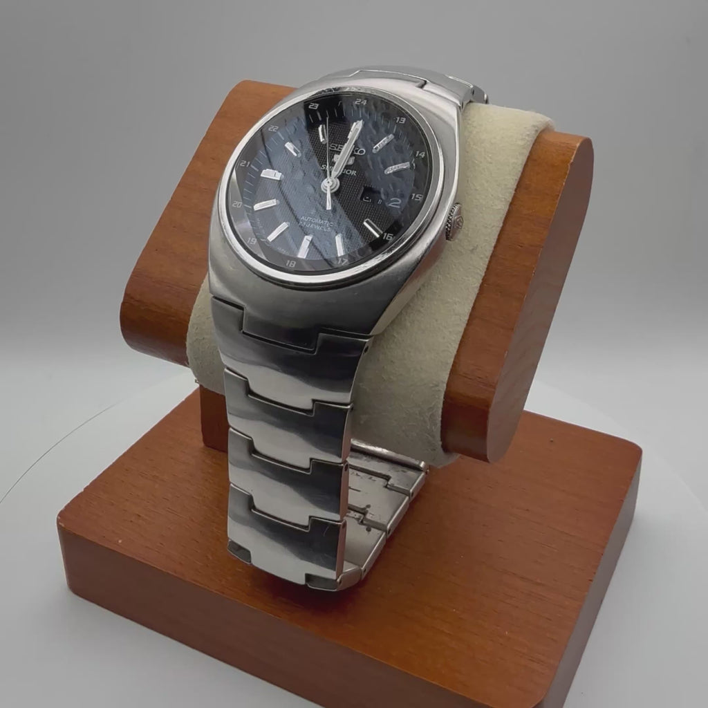Seiko 5 Superior Automatic 23 Jewels 7S36-0072 Black Dial Display Caseback- £129.99